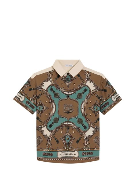 Camicia con stampa DOLCE & GABBANA KIDS | L44S90 G7P2KHV5XH